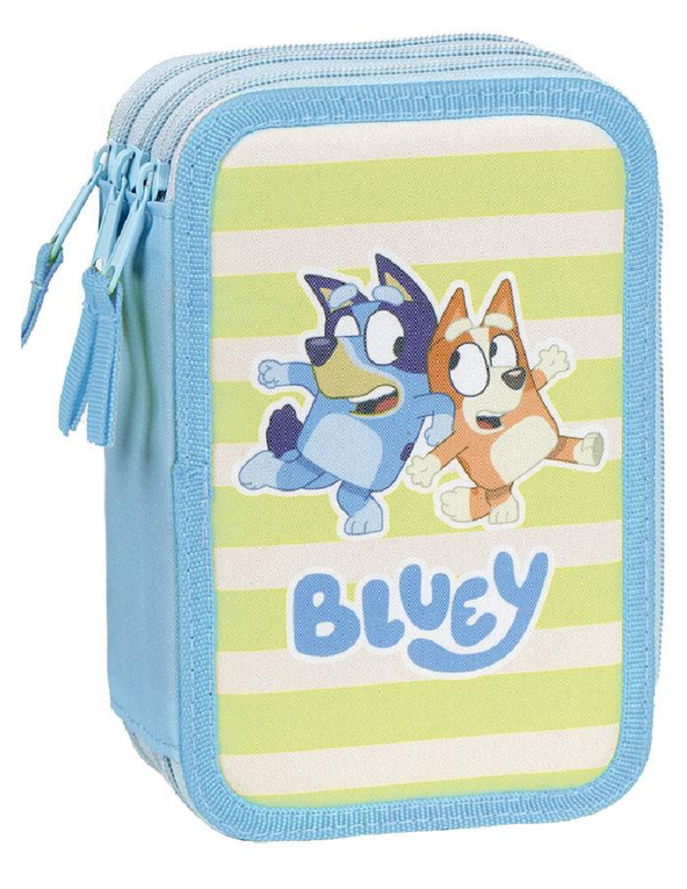 Astuccio Scuola Bluey Multiscomparto 3 Zip Portacolori Giotto - 0945