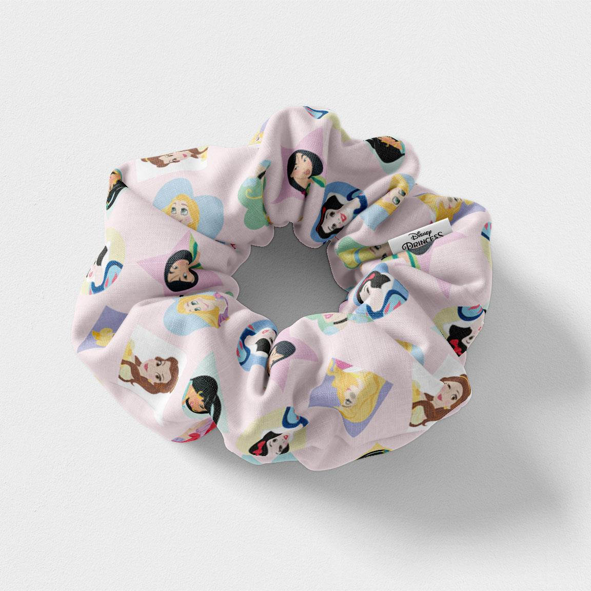 Scrunchies Principesse DISNEY Elastici per Capelli in Tela 5 Pezzi in Confezione - 1913