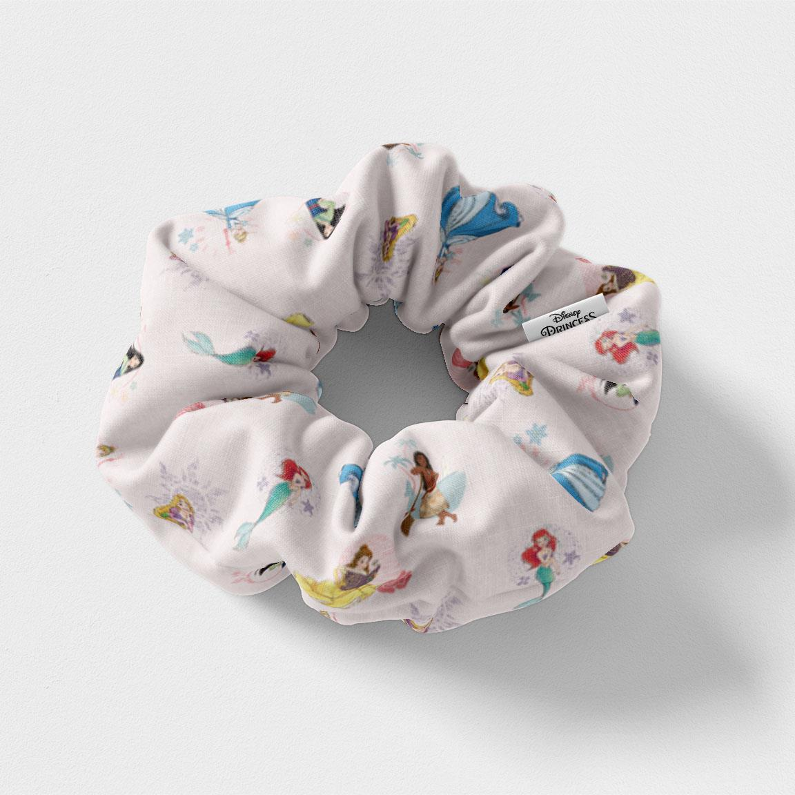 Scrunchies Principesse DISNEY Elastici per Capelli in Tela 5 Pezzi in Confezione - 1913