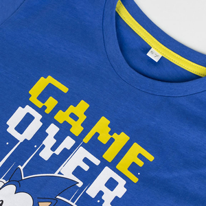 Pigiama Estivo Sonic T-Shirt Short 100% Cotone per Bambini- 2063