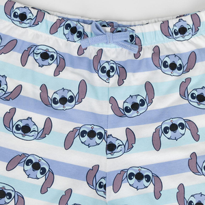 Pigiama Estivo Stitch DISNEY T-Shirt Shors in Cotone Bambini - 2064