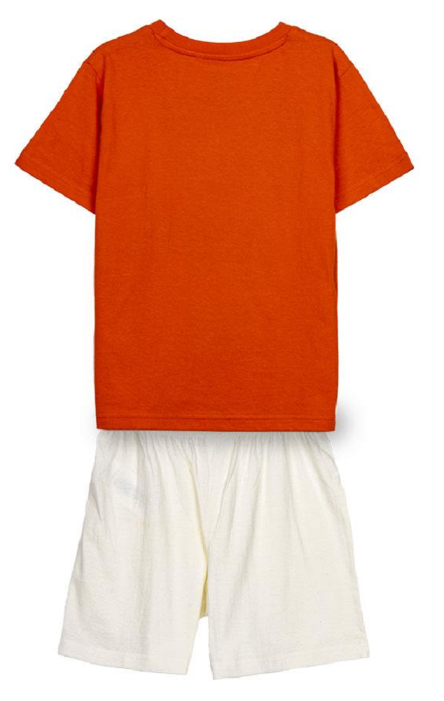 Pigiama Estivo Topolino DISNEY T-Shirt Short 100% Cotone per Bambini- 1329rosso
