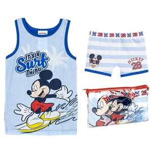 Set Intimo Topolino DISNEY Canotta Boxer in Cotone con Pochette - 2065
