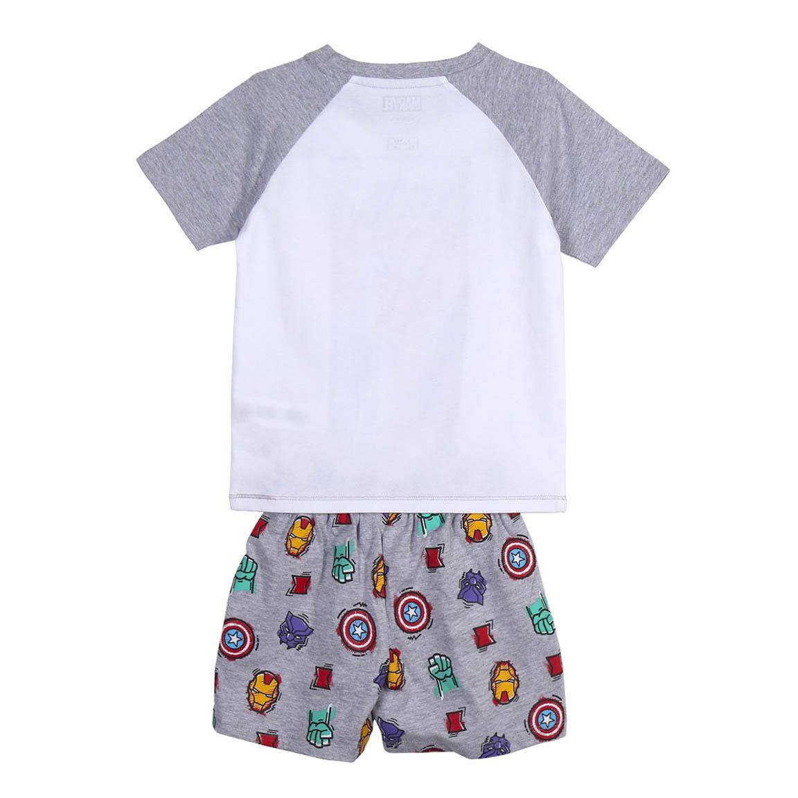 Pigiama Estivo Avengers MARVEL T-Shirt Shors in Cotone Bambini - 9230