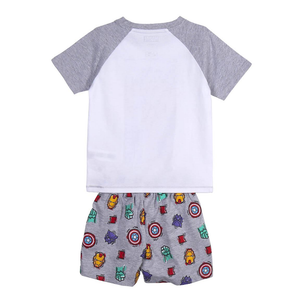 Pigiama Estivo Avengers MARVEL T-Shirt Shors in Cotone Bambini - 9230