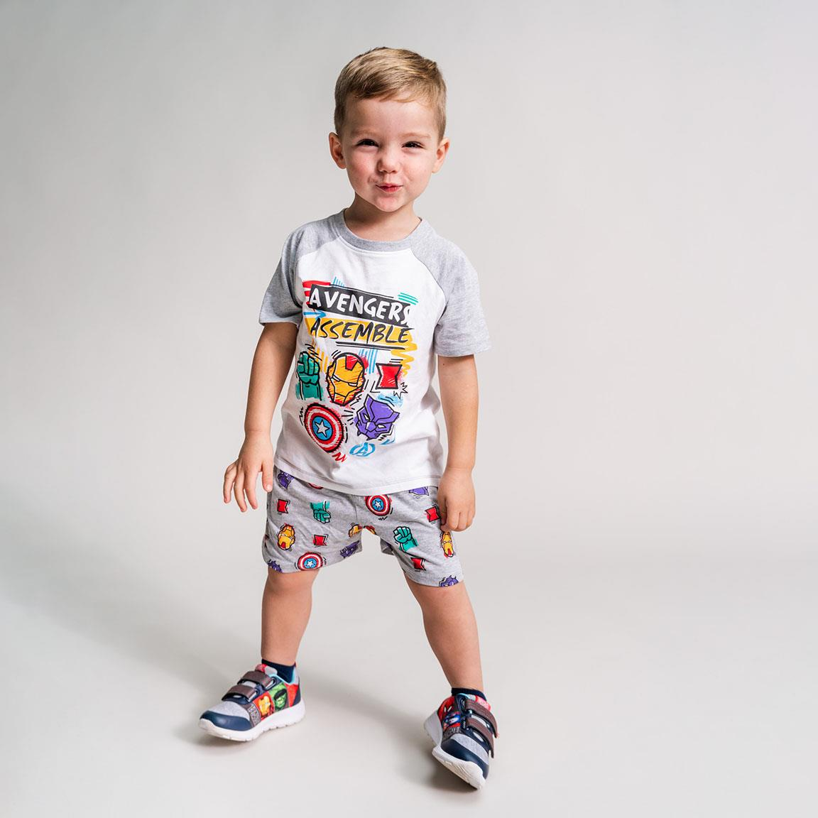 Pigiama Estivo Avengers MARVEL T-Shirt Shors in Cotone Bambini - 9230