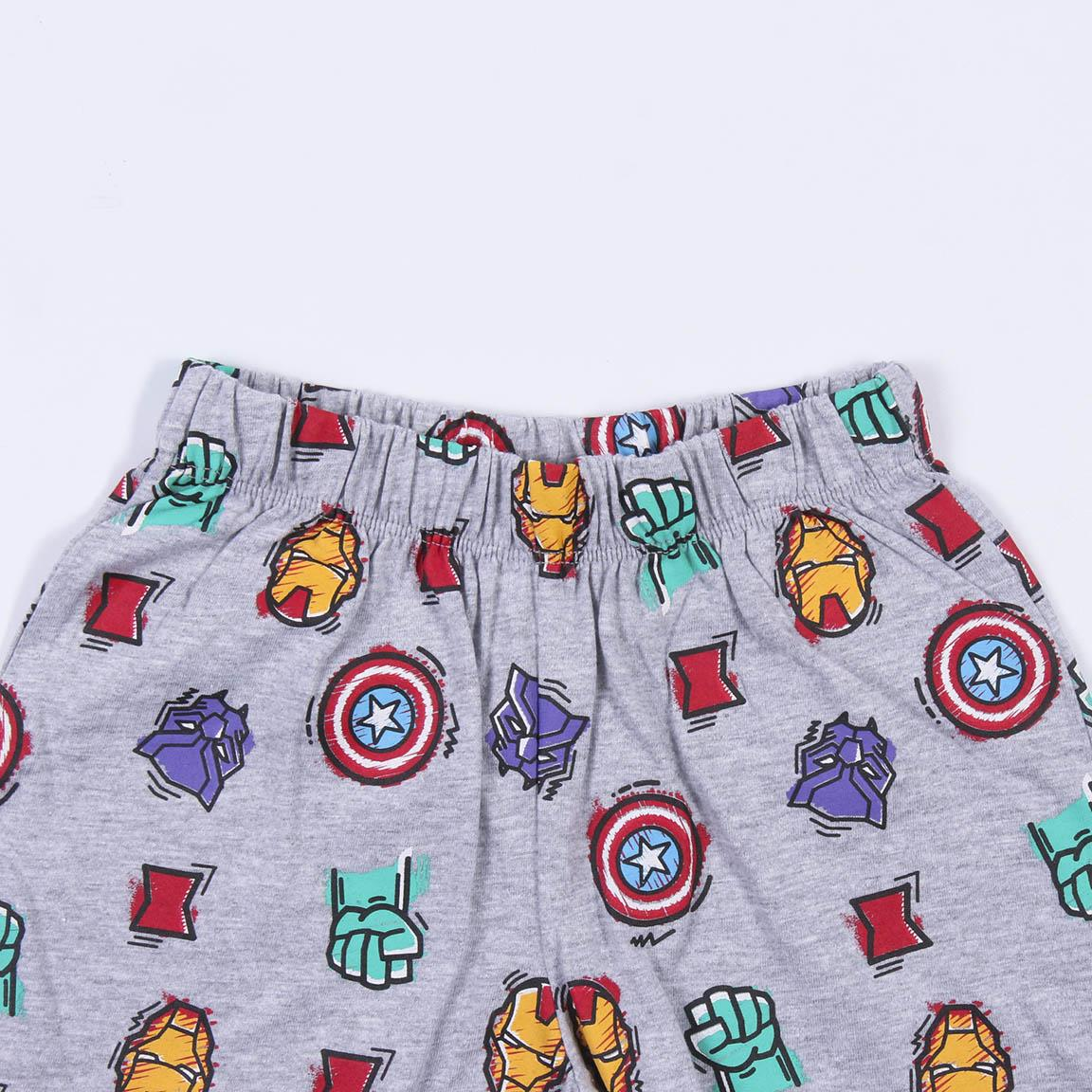 Pigiama Estivo Avengers MARVEL T-Shirt Shors in Cotone Bambini - 9230