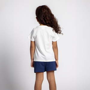 Completo Estivo Gabby's Dollhouse Short+ T-Shirt Bambino 100% Cotone - 2045