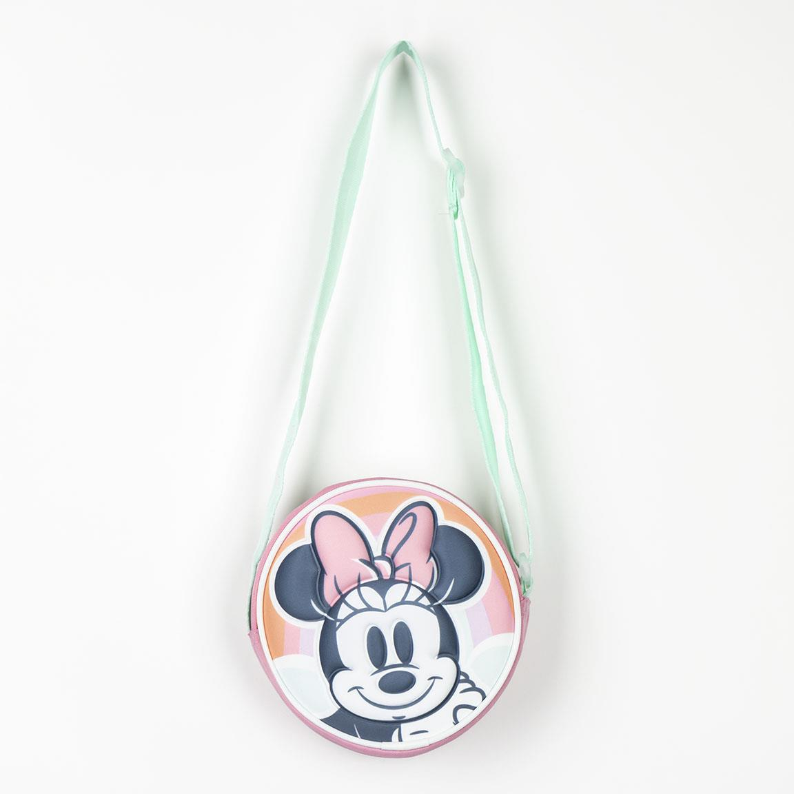 Borsa Passeggio Minnie DISNEY Borsa Rotonda con Tracolla Regolabile Accessorio Bambini - 4935