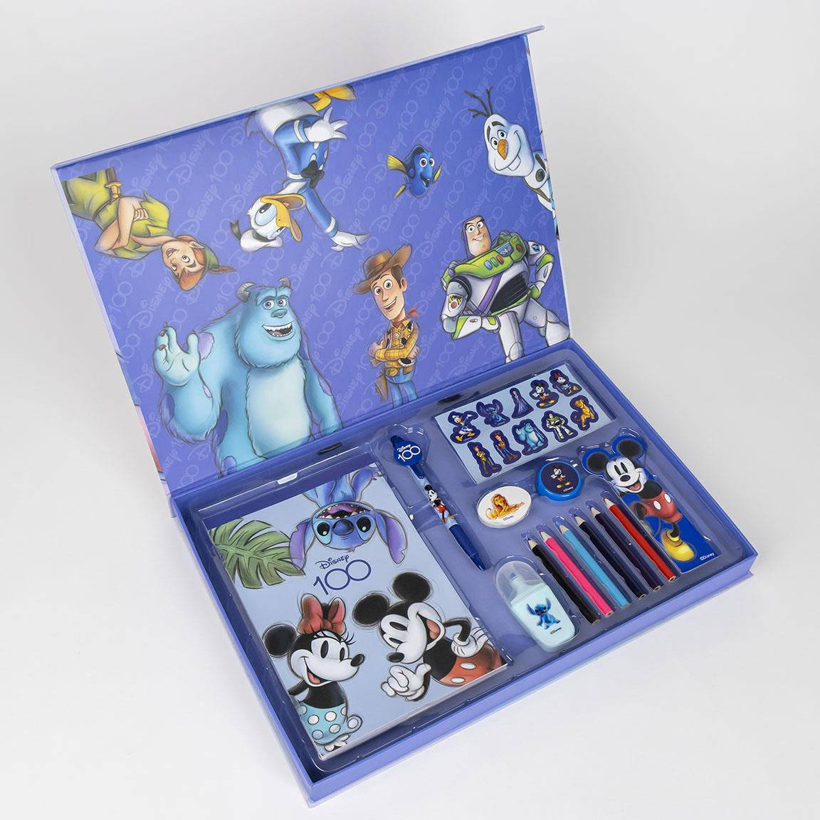 Set Cancelleria DISNEY 100° Anniversario 22 Pezzi Scuola Tempo Libero - 0882