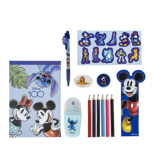 Set Cancelleria DISNEY 100° Anniversario 22 Pezzi Scuola Tempo Libero - 0882