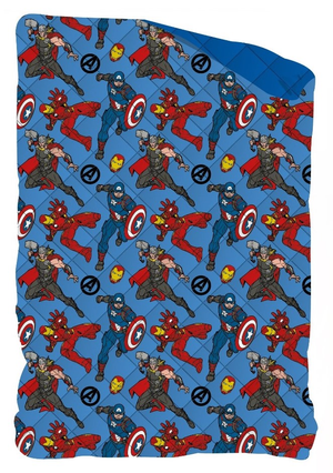 Trapuntino Avengers MARVEL Coperta Copriletto Trapuntato 100 Gsm Letto Singolo 170x250 CM - Ave-1366