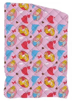 Trapuntino Principesse DISNEY Coperta Copriletto Trapuntato 100 Gsm Letto Singolo 170x250 CM - Pri-1376