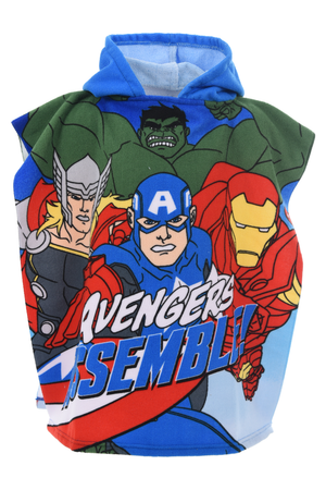 Poncho Mare Avengers MARVEL 110 X 55 CM Accappatoio per Bambini 100% Pl - Ex1981