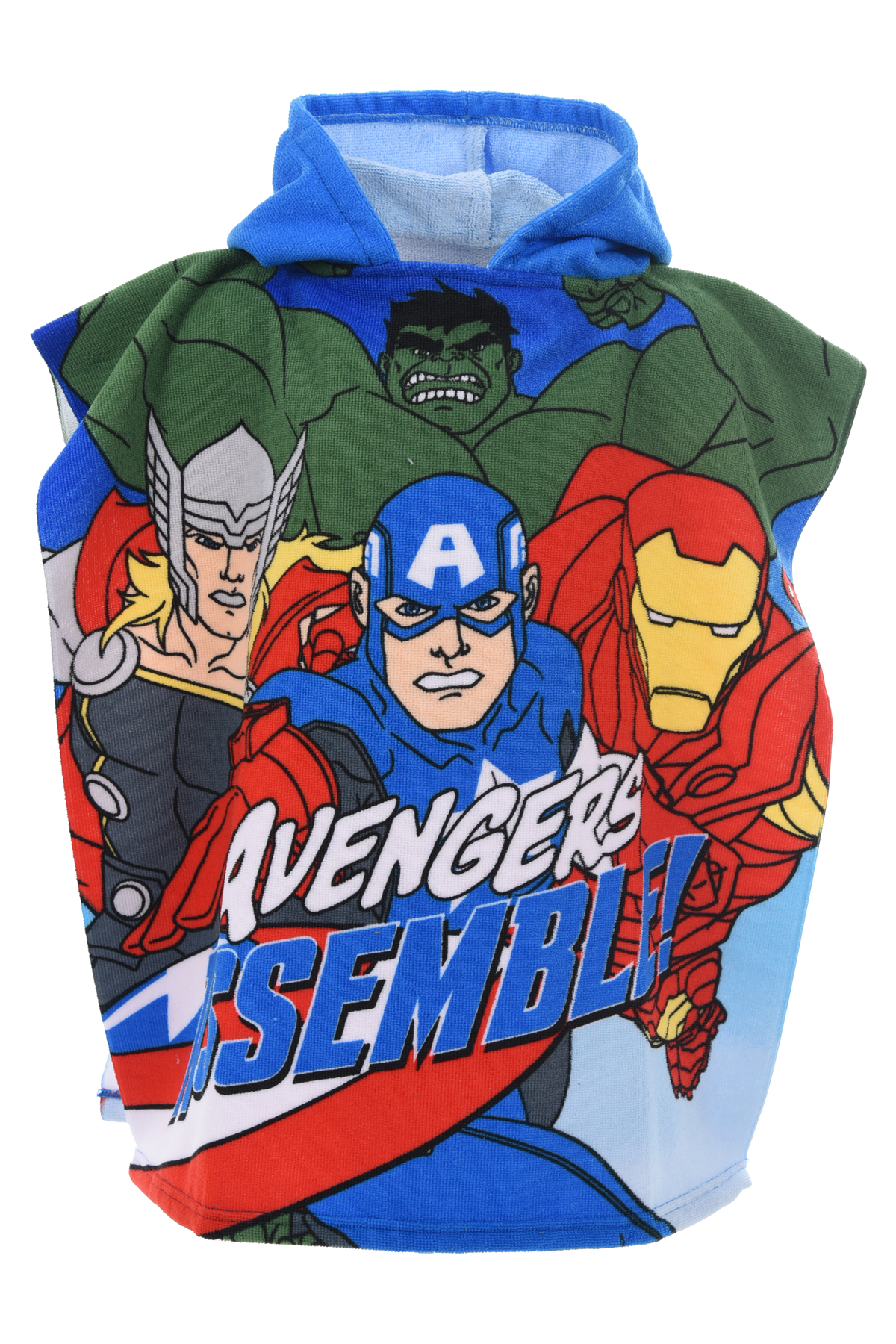 Poncho Mare Avengers MARVEL 110 X 55 CM Accappatoio per Bambini 100% Pl - Ex1981