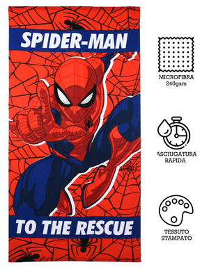 Telo Mare Spiderman MARVEL Asciugamano per Bambini in Microfibra CM 140x70 - Ex1978