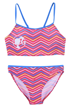Costume Mare Barbie Bikini 2 Pezzi Bambina - Ex1970blu