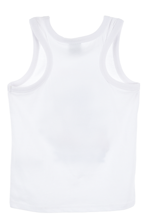 Canotta Sonic Maglietta Bambino 100% Cotone - Ex1011bianco