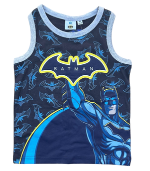 Completo Short + Canotta Batman Bambino 100% Cotone - Ex1070nero