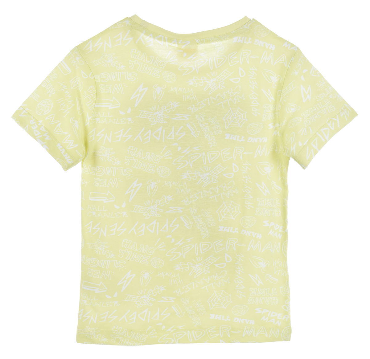 T-Shirt M.c. Spiderman MARVEL Maglietta Bambino 100% Cotone - Ex1182giallo