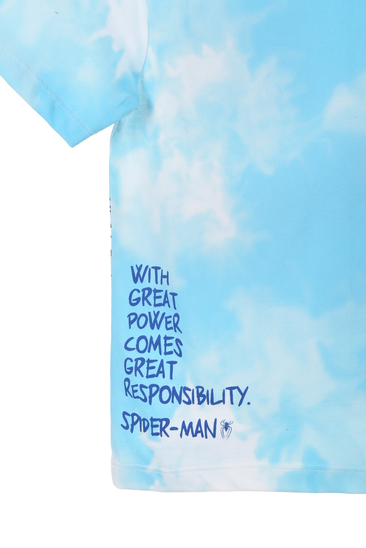 T-Shirt M.c. Spiderman MARVEL Maglietta Bambino 100% Cotone - Ex1184azzurro