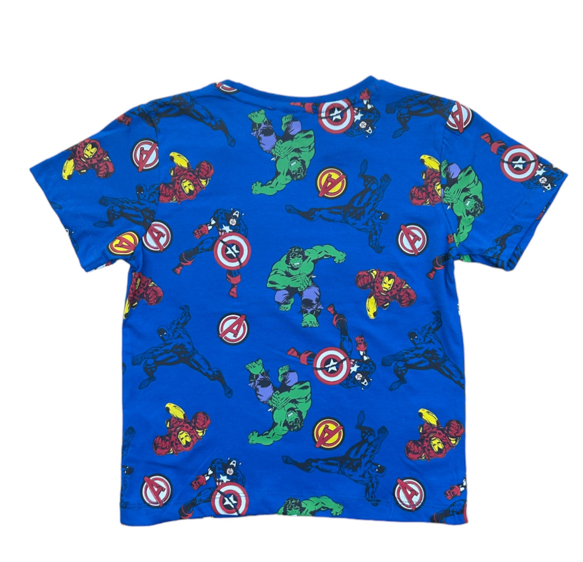T-Shirt M.c. Avengers MARVEL Maglietta Bambino 100% Cotone - Ex1224blu