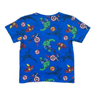 T-Shirt M.c. Avengers MARVEL Maglietta Bambino 100% Cotone - Ex1224blu