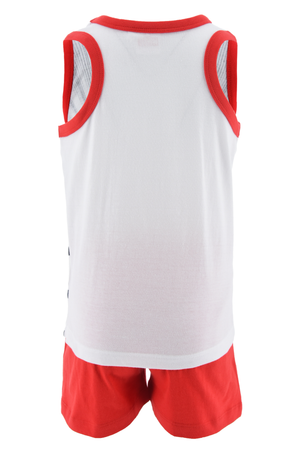 Completo Short + Canotta Avengers MARVEL Bambino 100% Cotone - Ex1069rosso