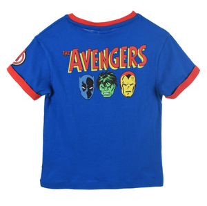 T-Shirt M.c. Avengers MARVEL Maglietta Bambino 100% Cotone - Ex11064blu