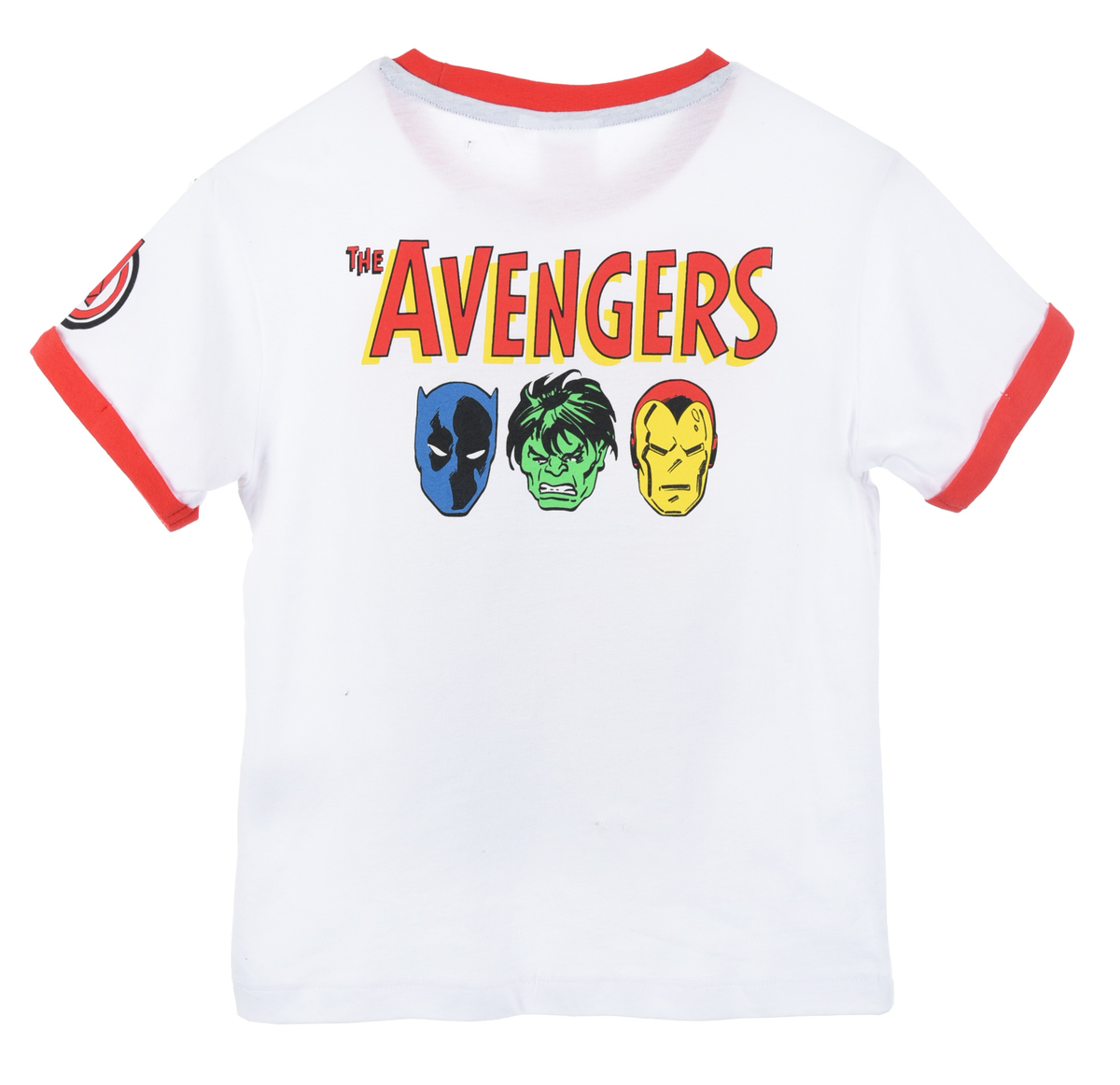 T-Shirt M.c. Avengers MARVEL Maglietta Bambino 100% Cotone - Ex11064bianco