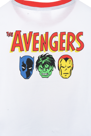 T-Shirt M.c. Avengers MARVEL Maglietta Bambino 100% Cotone - Ex11064bianco