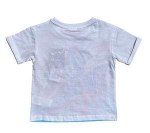 T-Shirt M.c. Capitan America Avengers MARVEL Maglietta Bambino 100% Cotone - Ex1109bianco