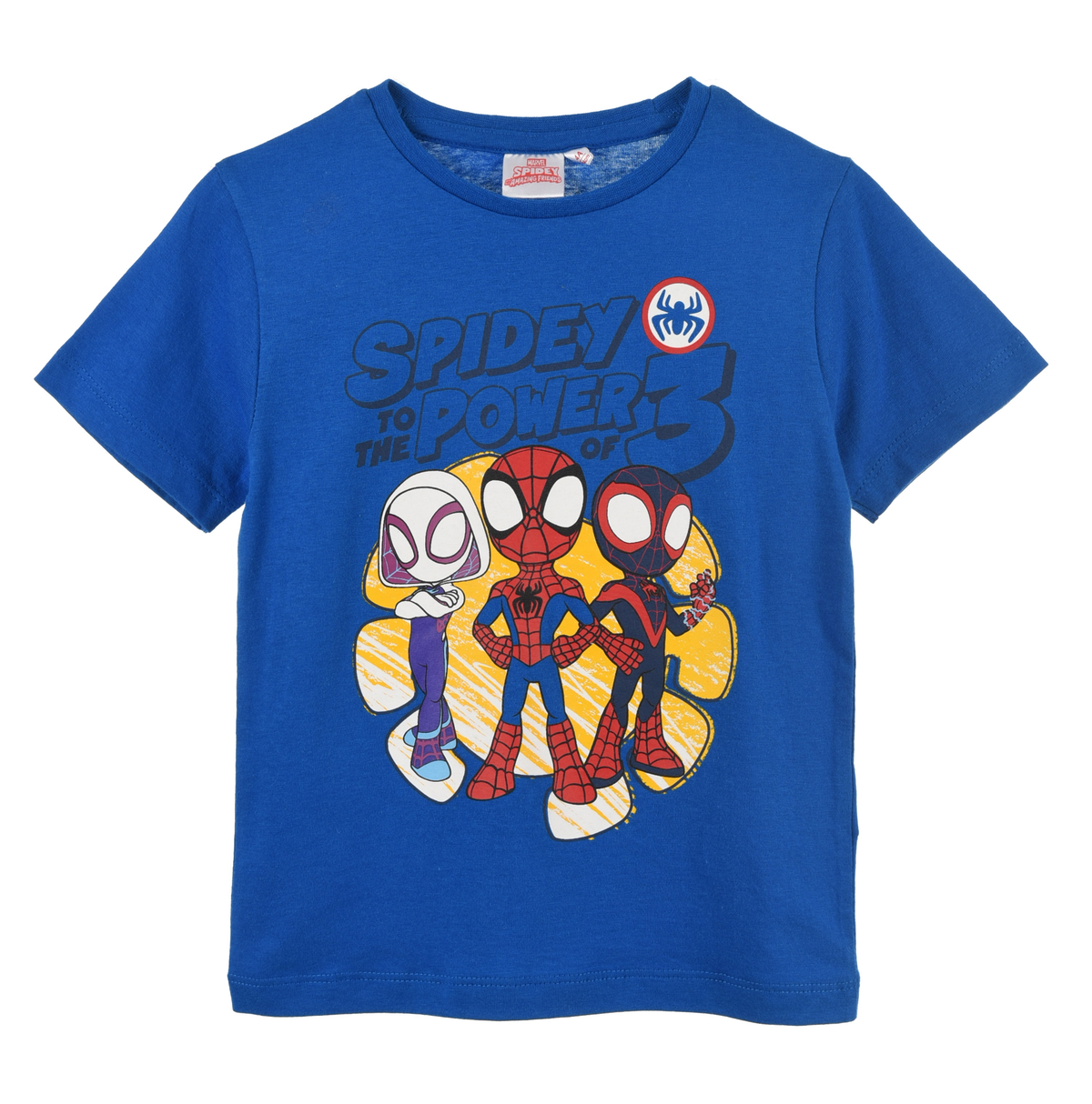 T-Shirt M.c. Spidey MARVEL Maglietta Bambino 100% Cotone - Ex1280blu