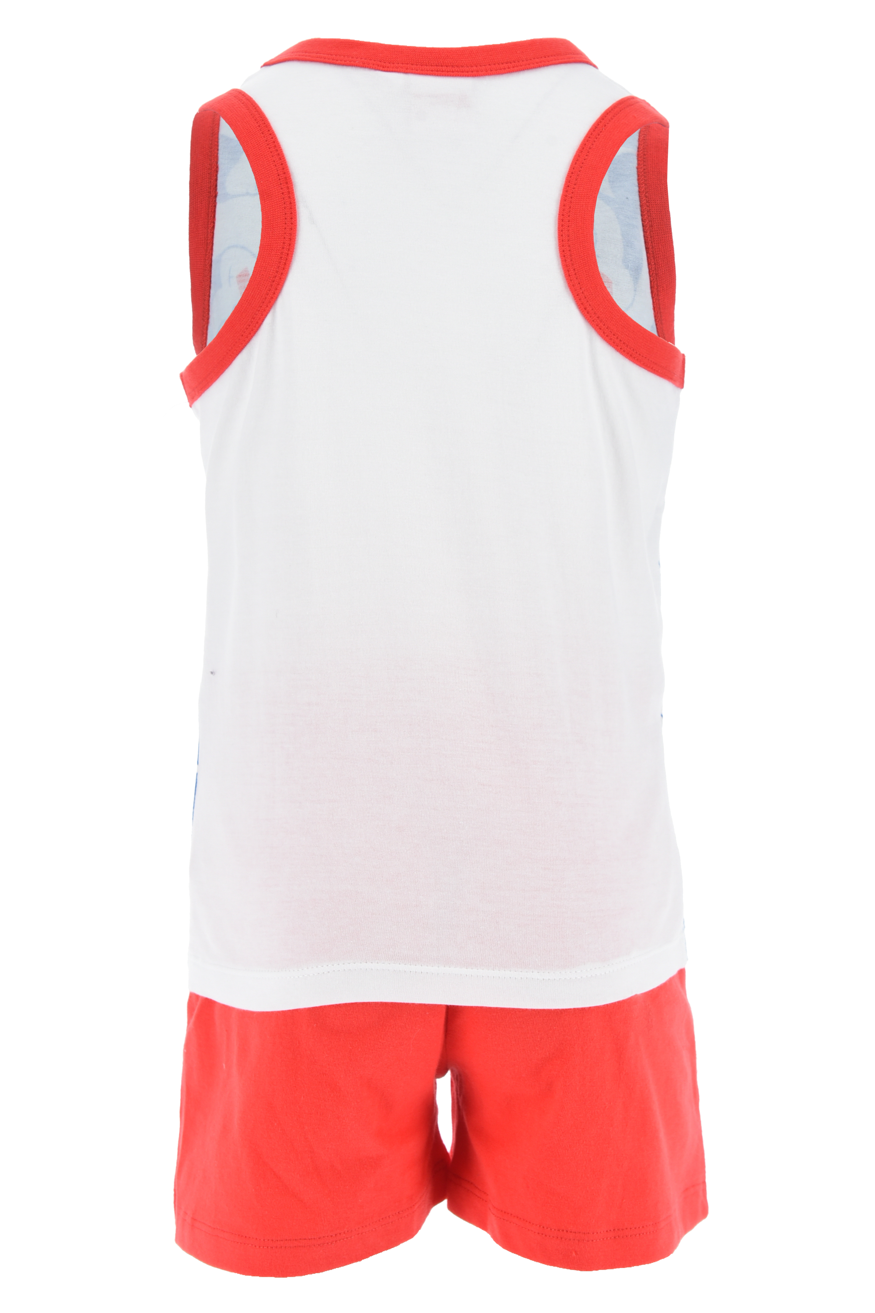 Completo Short + Canotta Topolino DISNEY Bambino 100% Cotone - Ex1071rosso