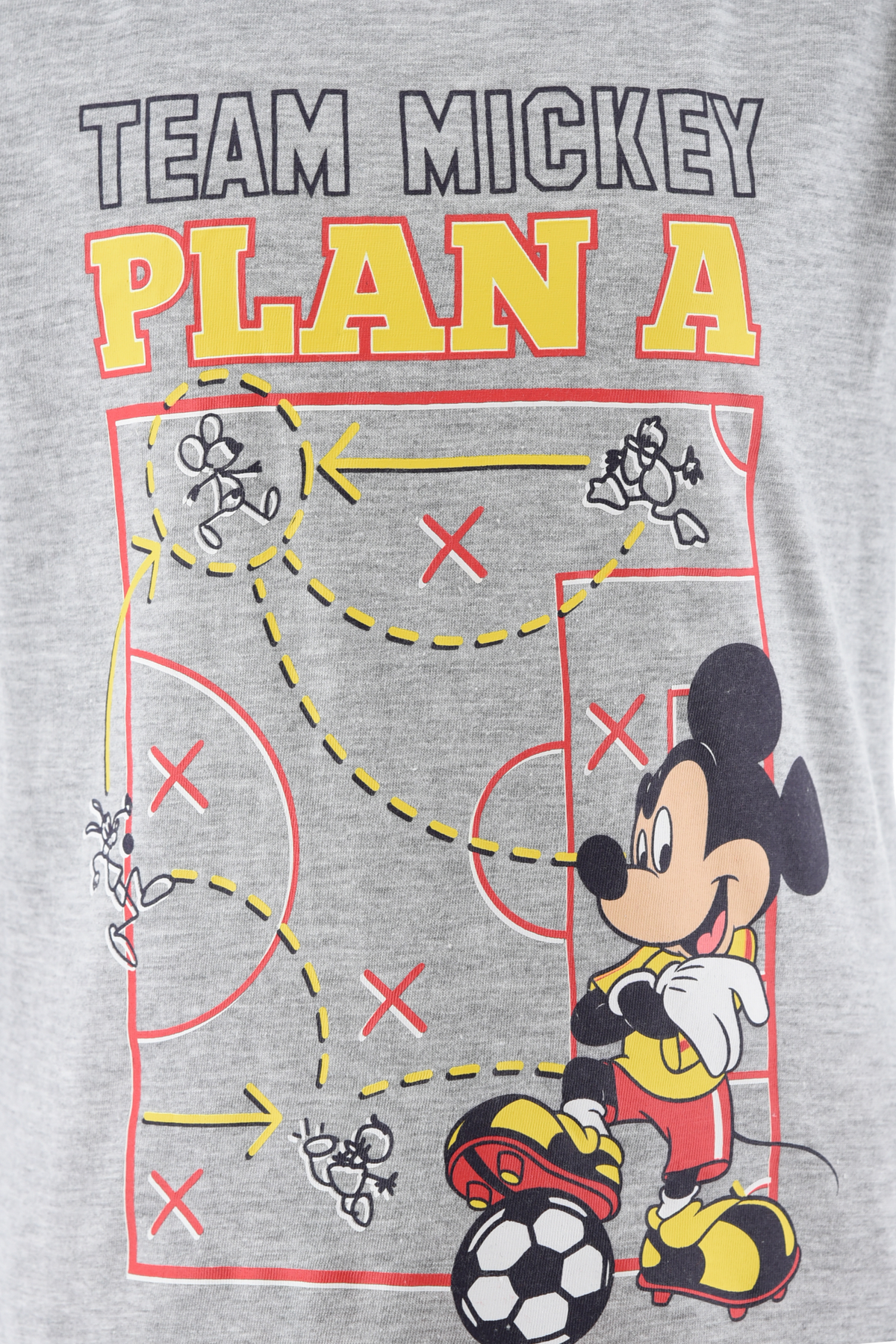 Completo Short + T-Shirt Topolino DISNEY Bambino 100% Cotone - Ex1040grigio