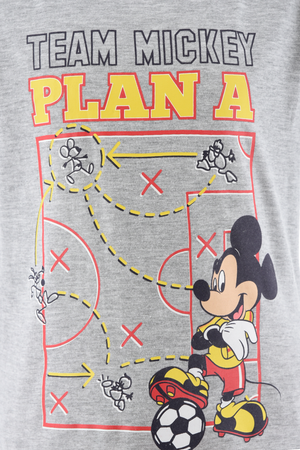Completo Short + T-Shirt Topolino DISNEY Bambino 100% Cotone - Ex1040grigio