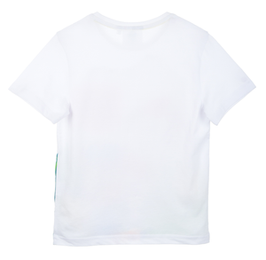 T-Shirt M.c. Paw Patrol Maglietta Bambino 100% Cotone - Ex1177bianco