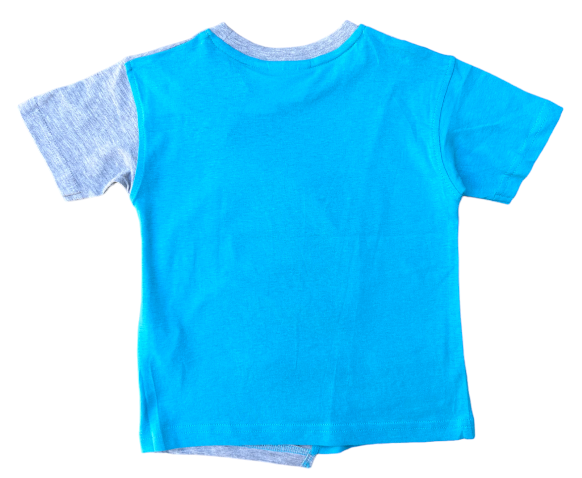 T-Shirt M.c. Paw Patrol Maglietta Bambino 100% Cotone - Ex1179turchese
