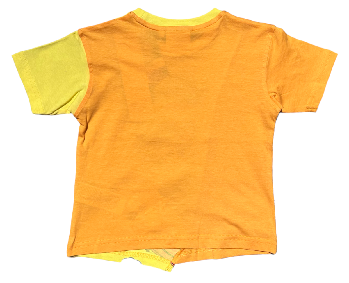 T-Shirt M.c. Paw Patrol Maglietta Bambino 100% Cotone - Ex1179arancio