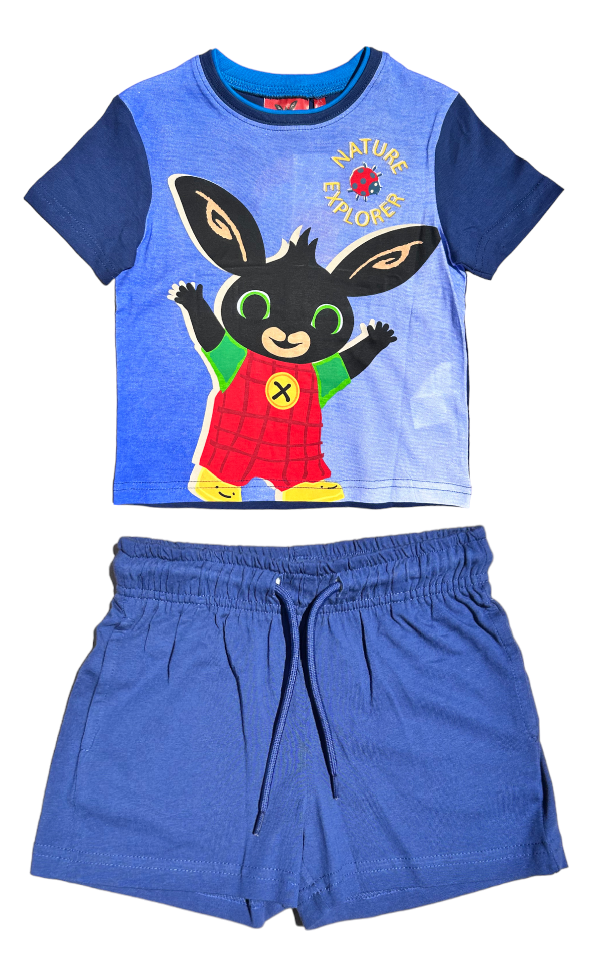 Completo Short + T-Shirt Bing Bambino 100% Cotone - Ex1205blu