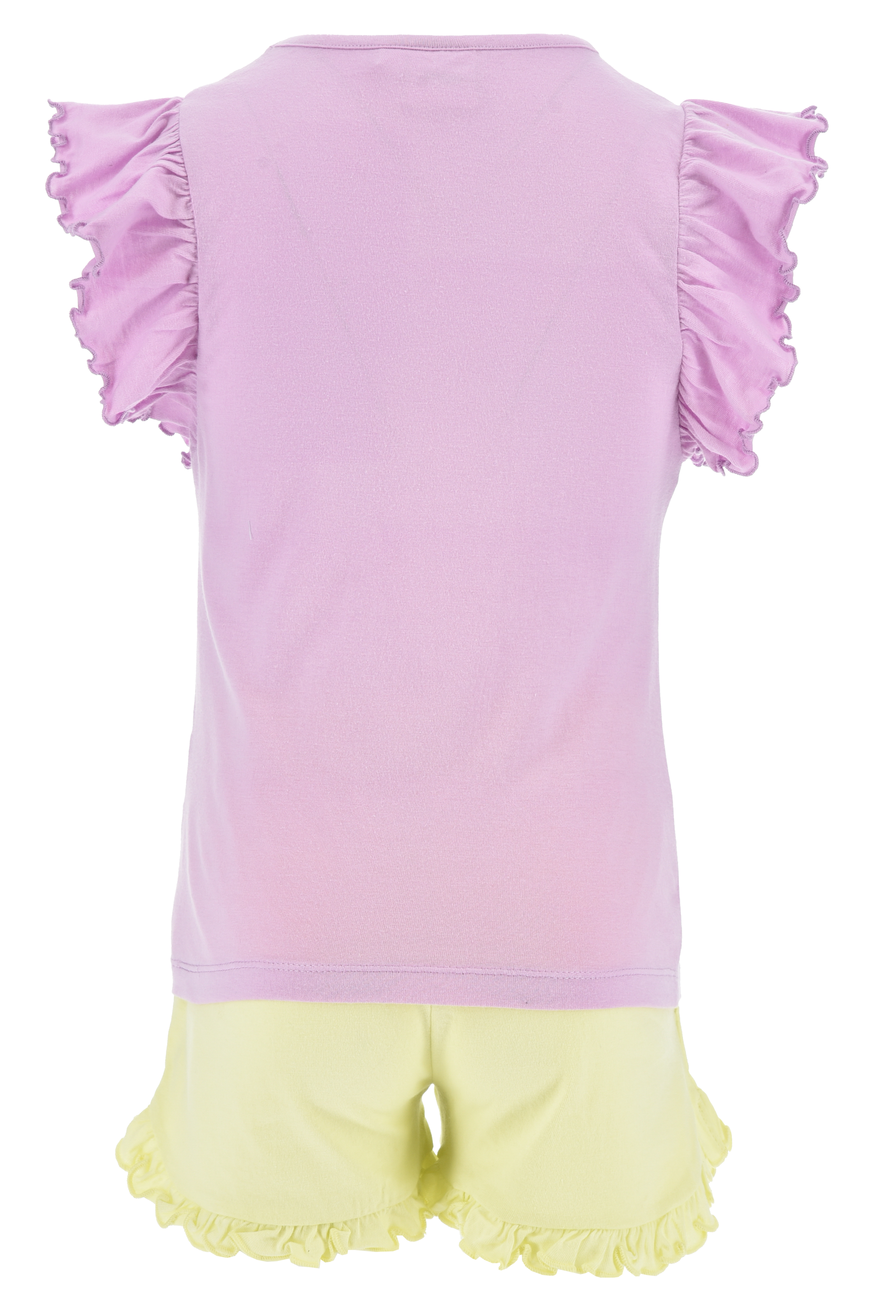 Completo Short + T-Shirt Minnie DISNEY Bambino 100% Cotone - Ex1060lilla