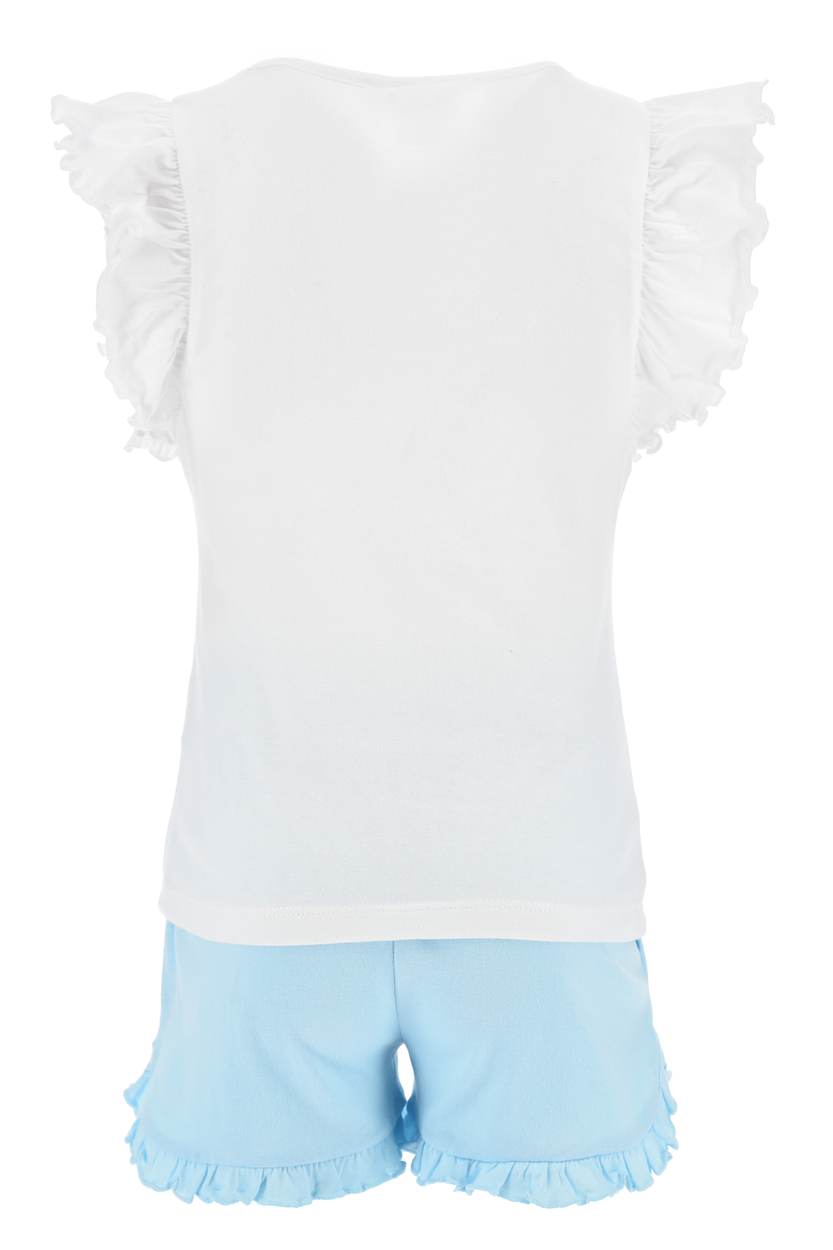 Completo Short + T-Shirt Minnie DISNEY Bambino 100% Cotone - Ex1060bianco