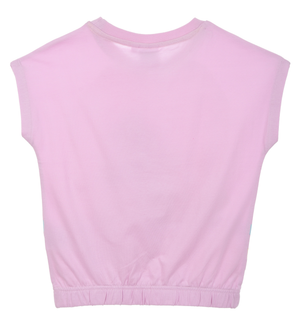 T-Shirt M.c. Minnie DISNEY Maglietta Corta Bambino 100% Cotone - Ex1193lilla