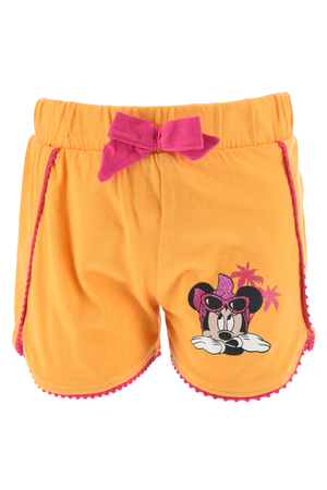 Completo Short + T-Shirt Minnie DISNEY Bambino 100% Cotone - Ex1061arancio
