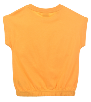 T-Shirt M.c. Stitch DISNEY Maglietta Corta Bambino 100% Cotone - Ex1202arancio