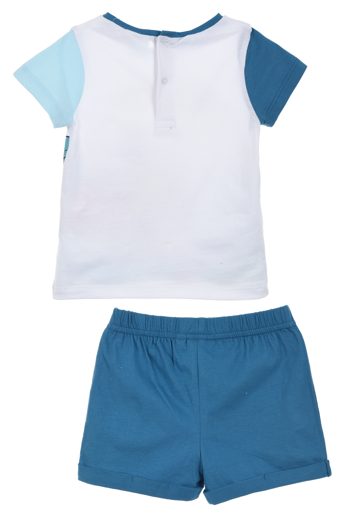 Completo Short + T-Shirt Topolino DISNEY Neonato 100% Cotone - Ex0032blu