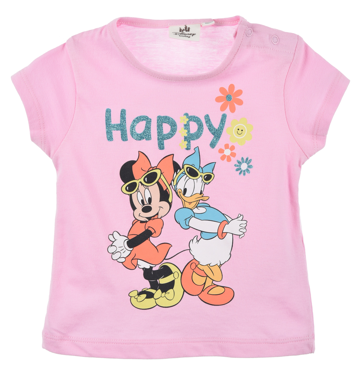T-Shirt M.c. Minnie DISNEY Maglietta Bambino 100% Cotone - Ex0072.biorosa