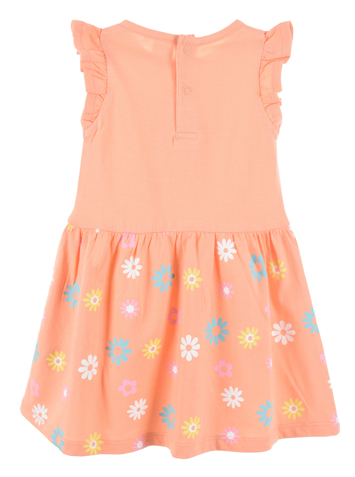 Scamiciata Minnie DISNEY Abito Vestito 100% Cotone Bambina - Ex0007arancio