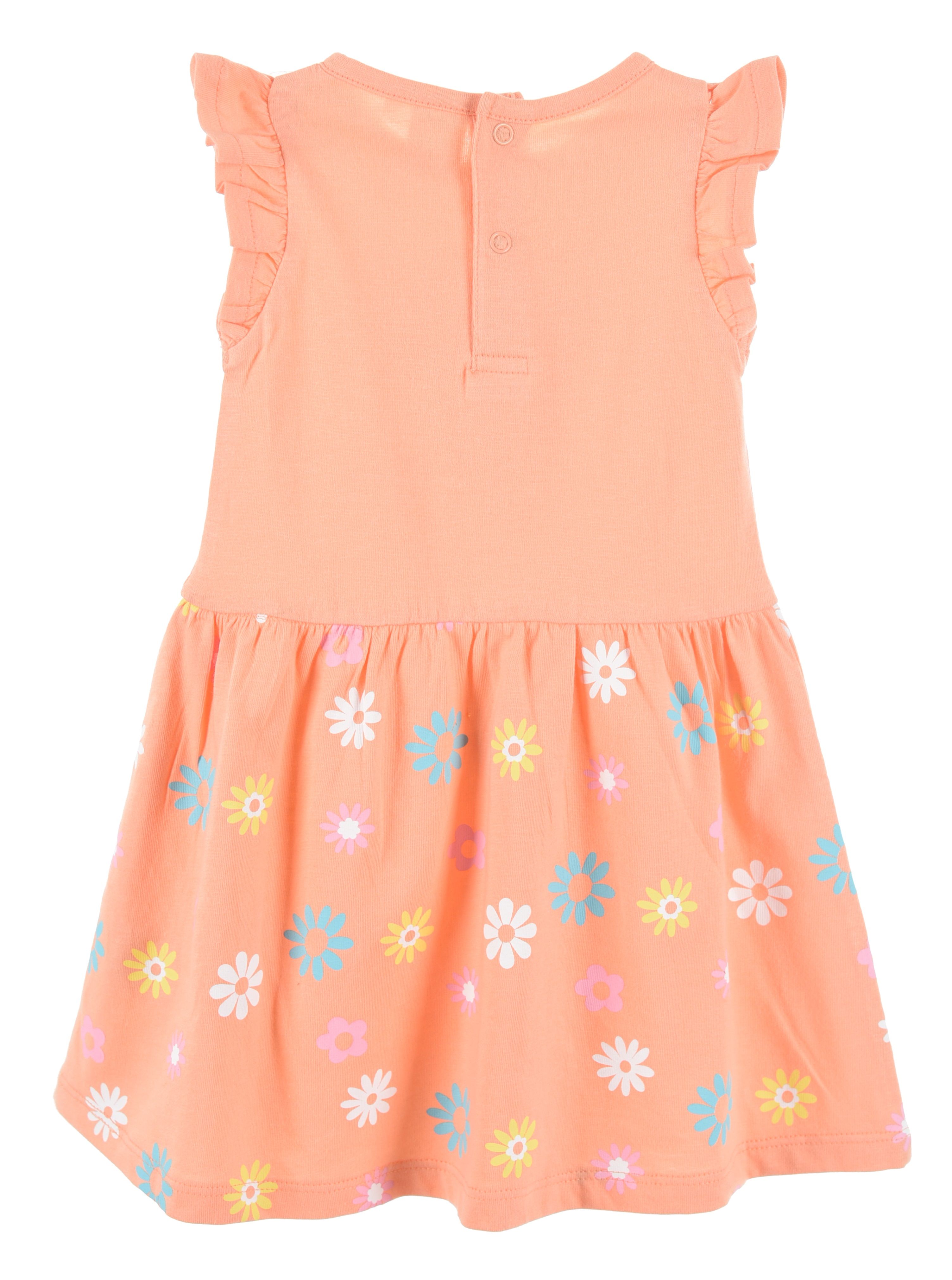 Scamiciata Minnie DISNEY Abito Vestito 100% Cotone Bambina - Ex0007arancio