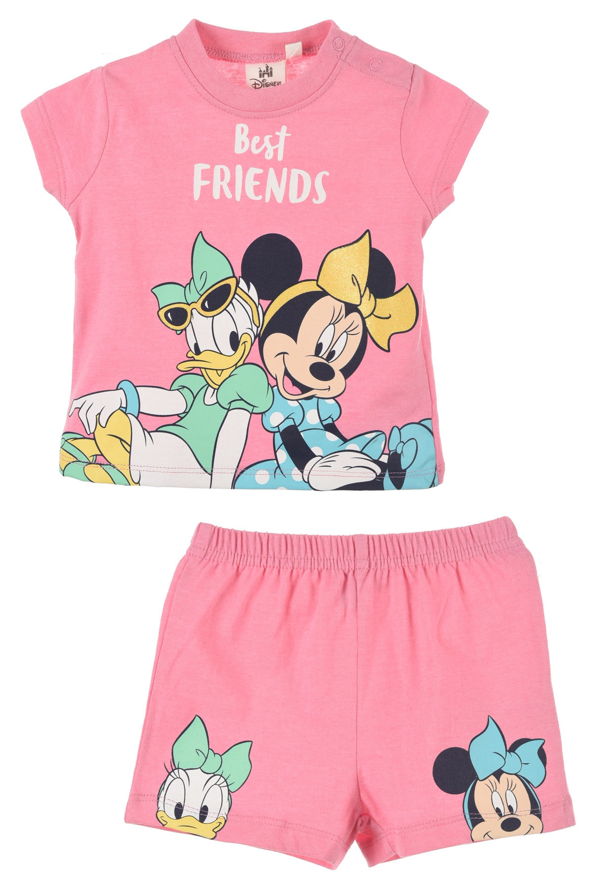 Completo Short + T-Shirt Minnie DISNEY Neonata 60% Co 40% Pl - Ex0075.recrosa